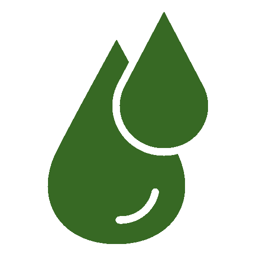 Eco green liquid drops icon- Roof Rejuvenate pros